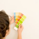 Holding Color Shade Cards