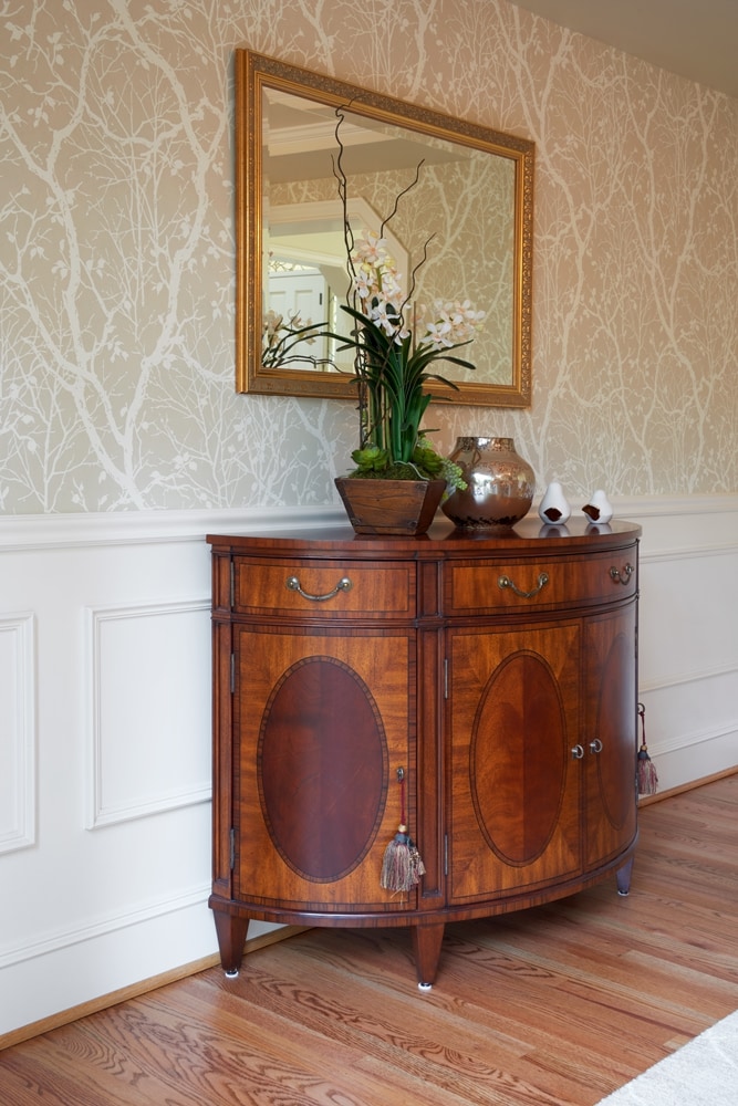 before & after dining room details