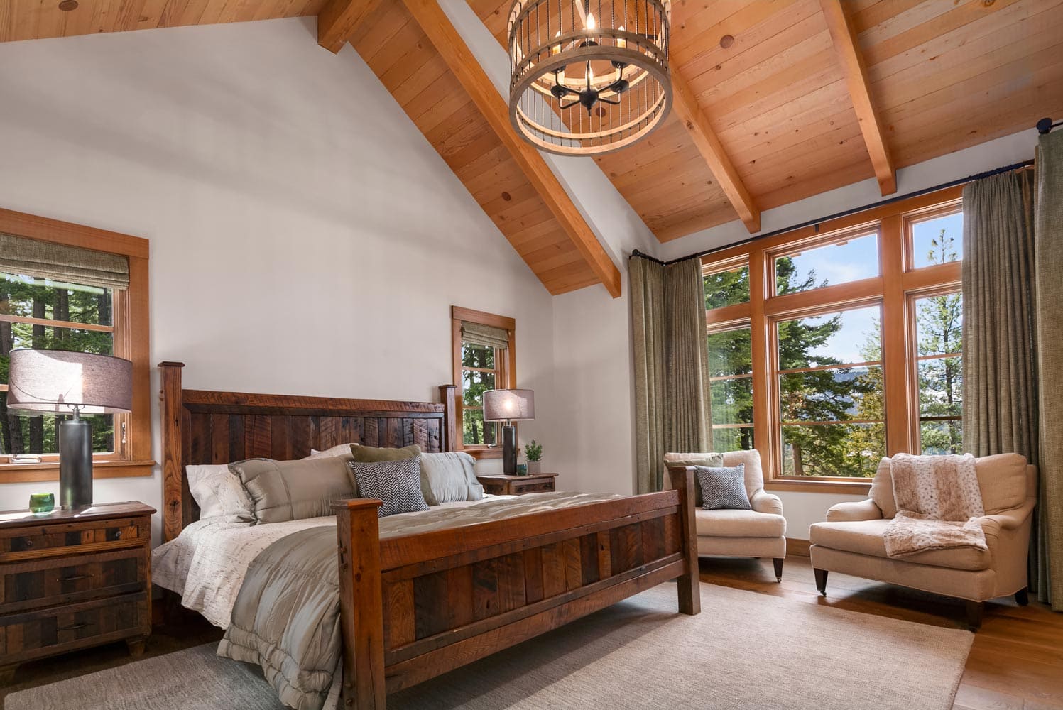 Cascade Mountain Home Bedroom Interior Design