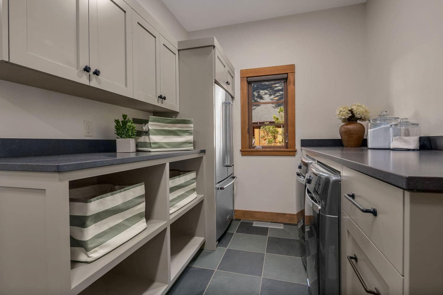 Cascade Mountain Home Laundry Room Interior Design