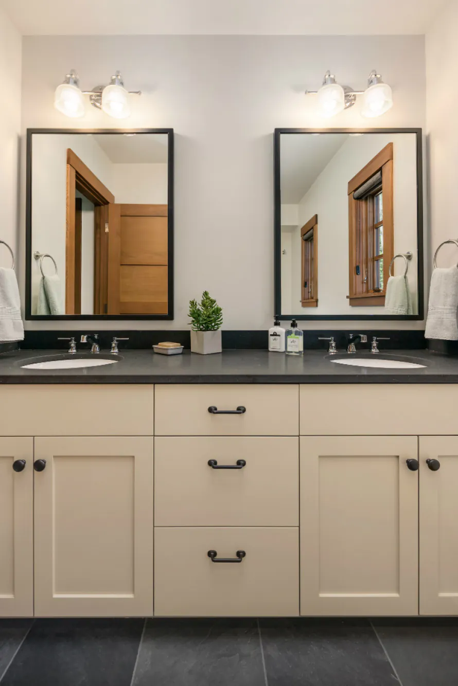 bathroom-sinks-beige-cabinetry-michelle-yorke
