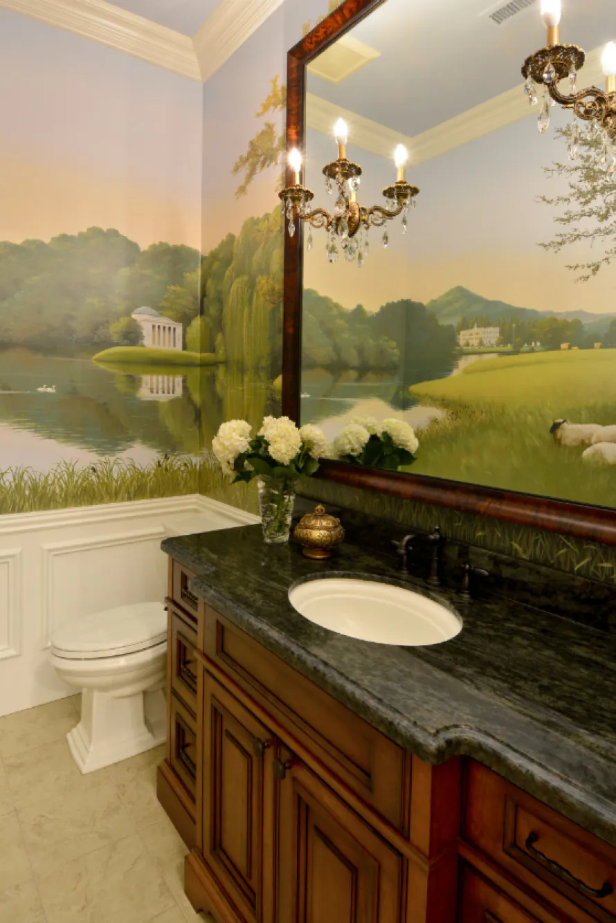 bathroom-with-landscape-mural-paint-walls