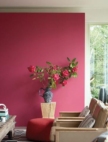 Farrow and Ball paint color, minted artwork pantone color of the year 2023 viva magenta inspiration