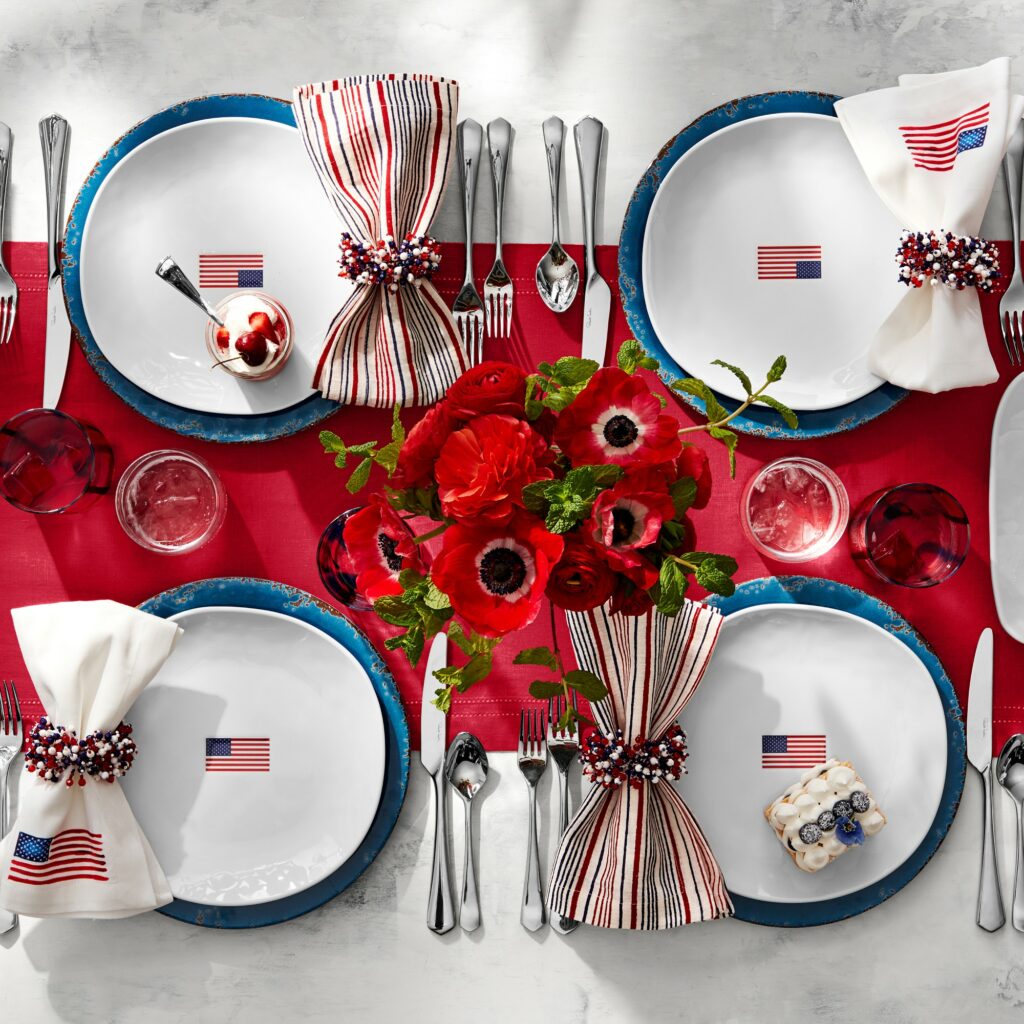 American Flag Dinner Plates Xl
