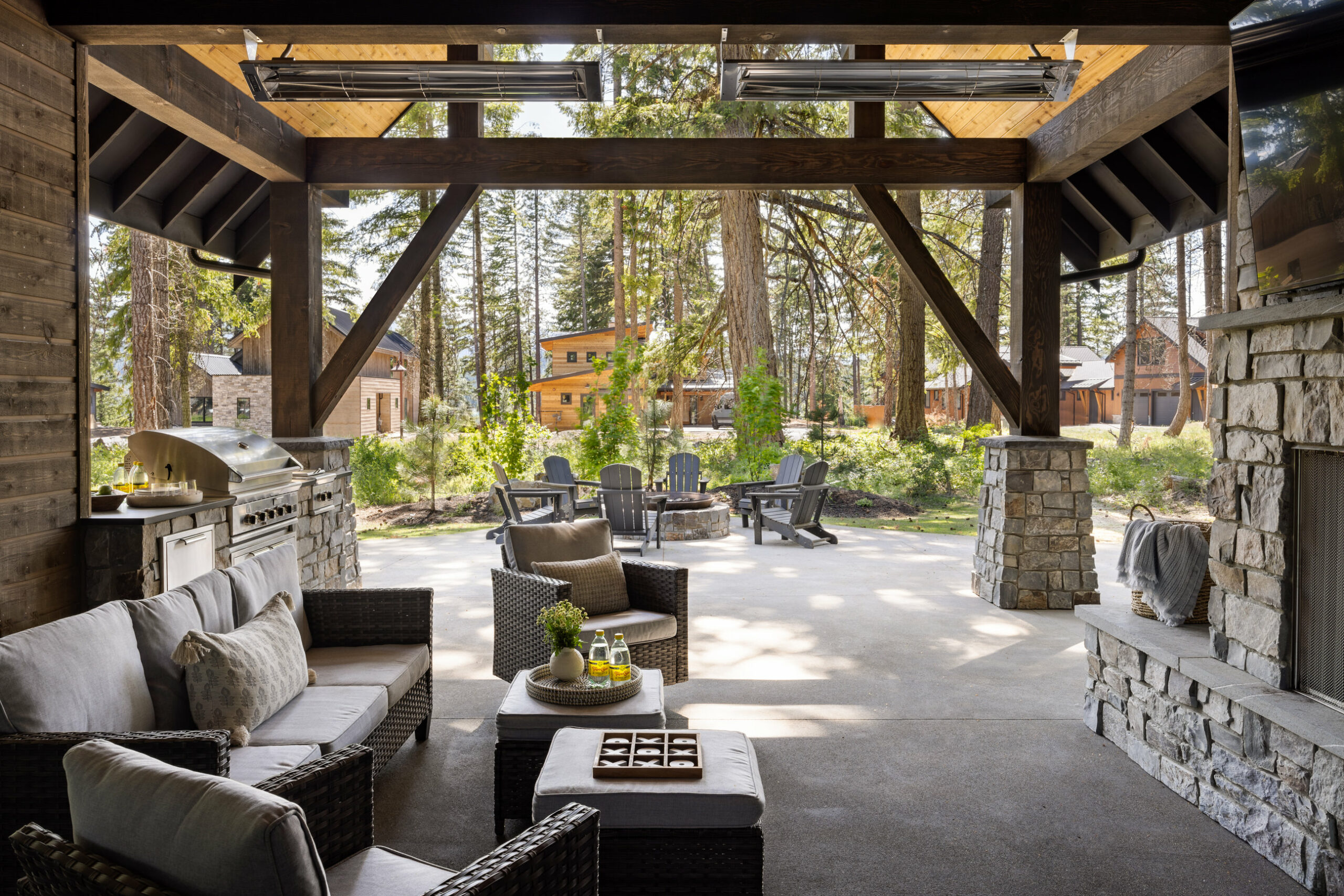 New Project Suncadia Mountain Retreat Outdoor Patio Michelle Yorke Interior Design