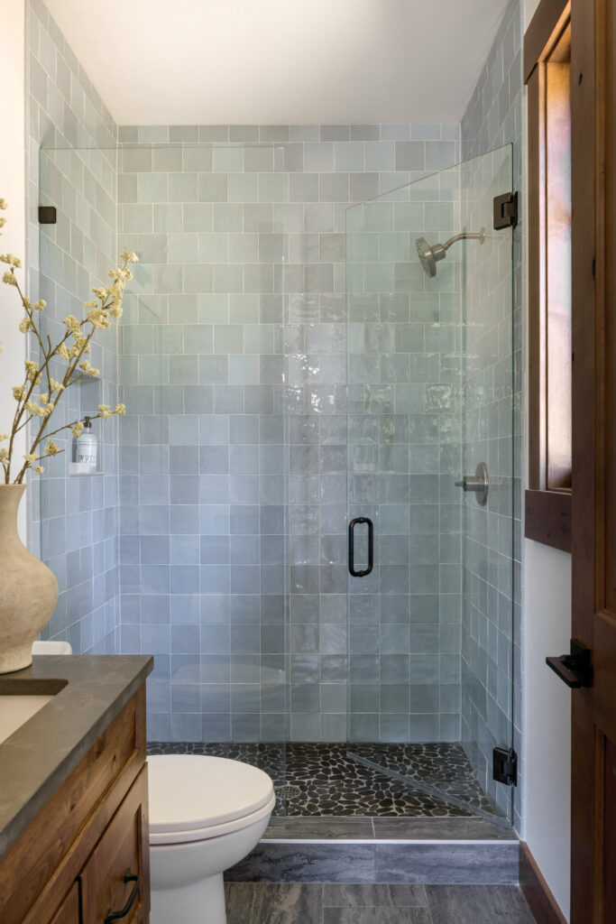 New Project Suncadia Mountain Retreat Bathroom Shower Michelle Yorke Interior Design