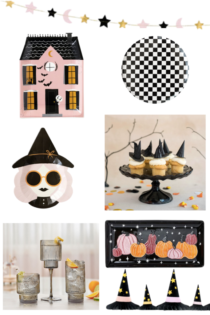 Sweet Halloween decor for a girls night in