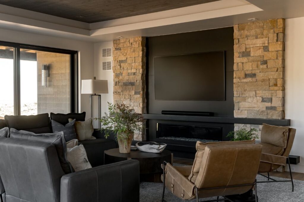 Leather Sofa Living Room Design (1)