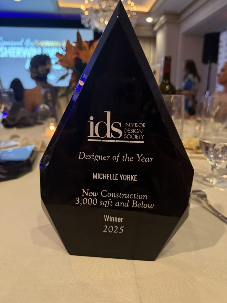 Award for IDS Designer of the Year new construction home in Sunadia by Michelle Yorke Interior Design