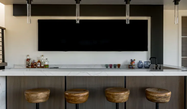 A Media Room Made for Mountain Living (Without the Log Cabin Vibe)