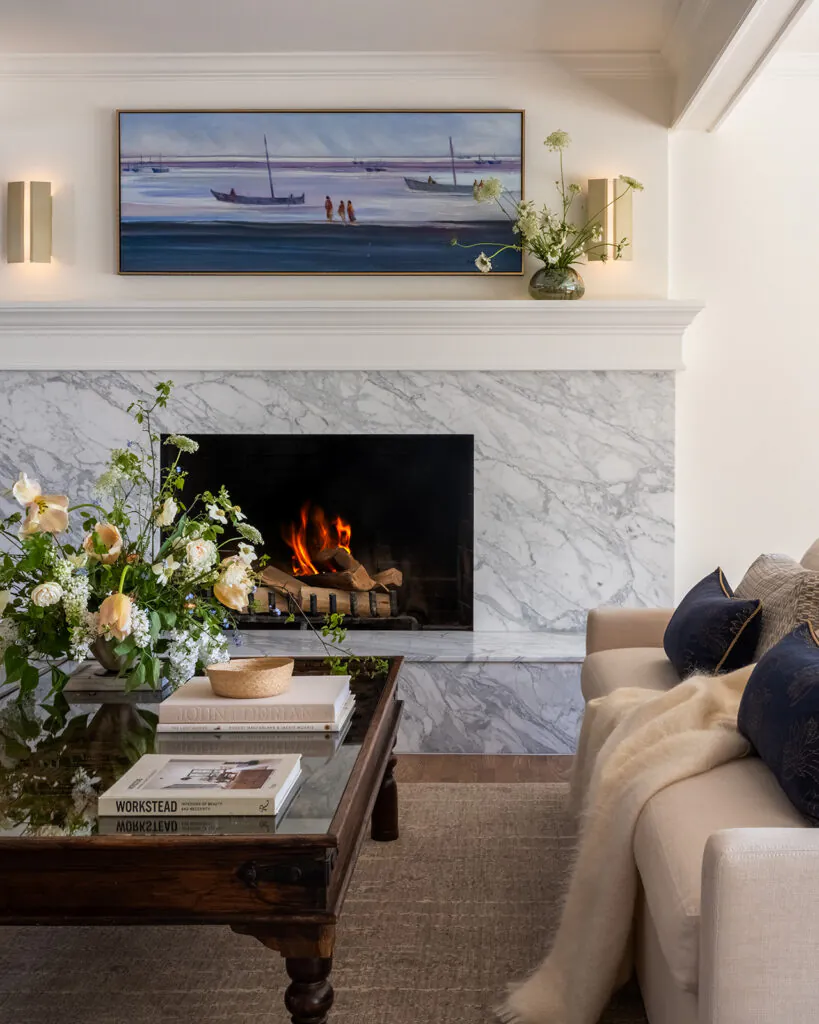 living room fireplace michelle yorke design