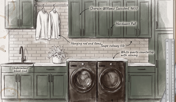 A Moody, Elevated Laundry Room for a Beach House That’s Meant to Be Lived In